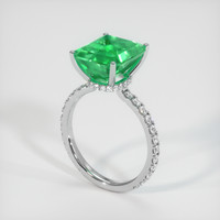 4.73 Ct. Emerald Ring, Platinum 950 2