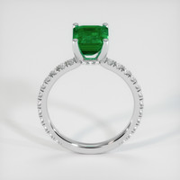 2.10 Ct. Emerald Ring, Platinum 950 3