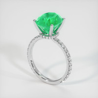 4.62 Ct. Emerald Ring, Platinum 950 2