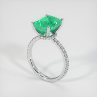 4.55 Ct. Emerald Ring, Platinum 950 2