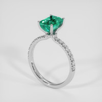 1.86 Ct. Emerald Ring, Platinum 950 2