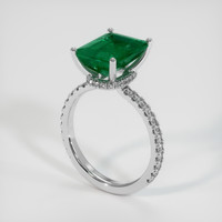 3.46 Ct. Emerald Ring, Platinum 950 2