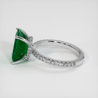 3.46 Ct. Emerald Ring, Platinum 950 4