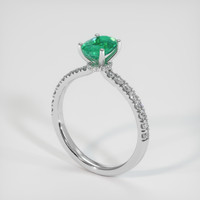0.68 Ct. Emerald Ring, Platinum 950 2