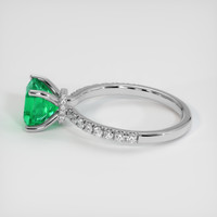 1.57 Ct. Emerald Ring, Platinum 950 4