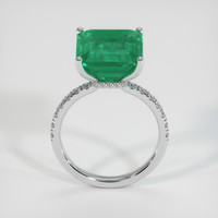 6.18 Ct. Emerald Ring, Platinum 950 3