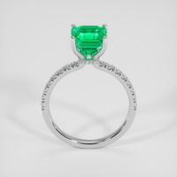 2.07 Ct. Emerald Ring, Platinum 950 3