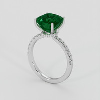 3.46 Ct. Emerald Ring, Platinum 950 2