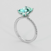 3.42 Ct. Emerald Ring, Platinum 950 2