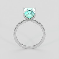 3.42 Ct. Emerald Ring, Platinum 950 3