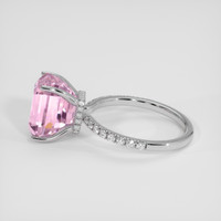 6.48 Ct. Pink Kunzite Ring, Platinum 950 4