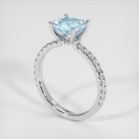 1.35 Ct. Gemstone Ring, Platinum 950 2