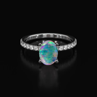 1.36 Ct. Gemstone Ring, Platinum 950 1