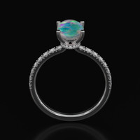 1.36 Ct. Gemstone Ring, Platinum 950 3