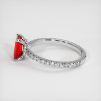 1.20 Ct. Ruby Ring, Platinum 950 4