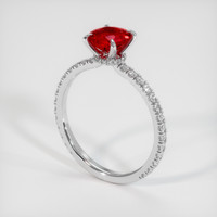 1.13 Ct. Ruby Ring, Platinum 950 2