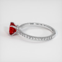 1.13 Ct. Ruby Ring, Platinum 950 4