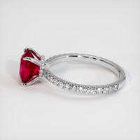 2.02 Ct. Ruby Ring, Platinum 950 4