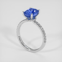 3.03 Ct. Blue Sapphire Ring, Platinum 950 2