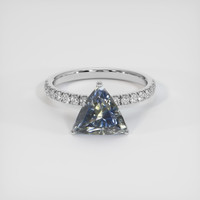 4.10 Ct. Bi Color Sapphire Ring, Platinum 950 1