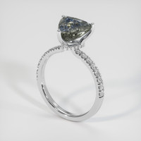 4.10 Ct. Bi Color Sapphire Ring, Platinum 950 2