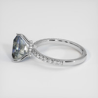 4.10 Ct. Bi Color Sapphire Ring, Platinum 950 4