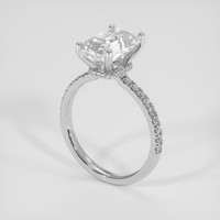 3.59 Ct. White Sapphire Ring, Platinum 950 2