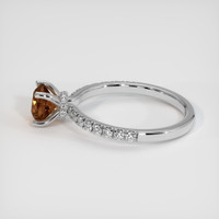 1.07 Ct. Padparadscha Sapphire Ring, Platinum 950 4