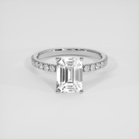 2.50 Ct. White Sapphire Ring, Platinum 950 1