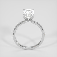2.50 Ct. White Sapphire Ring, Platinum 950 3