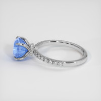 2.61 Ct. Blue Sapphire Ring, Platinum 950 4