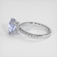 3.01 Ct. Blue Sapphire Ring, Platinum 950 4