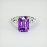 8.17 Ct. Purple Sapphire Ring, Platinum 950 1