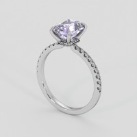 2.07 Ct. Purple Sapphire Ring, Platinum 950 2