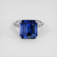7.31 Ct. Blue Sapphire Ring, Platinum 950 1