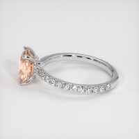 1.58 Ct. Padparadscha Sapphire Ring, Platinum 950 4