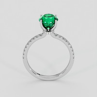 1.41 Ct. Emerald Ring, Platinum 950 3