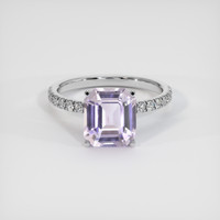 3.55 Ct. Purple Sapphire Ring, Platinum 950 1