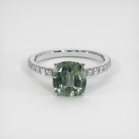 2.64 Ct. Sapphire Ring, Platinum 950 1