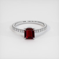 1.03 Ct. Ruby Ring, Platinum 950 1