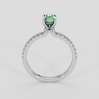 0.90 Ct. Green Sapphire Ring, Platinum 950 3