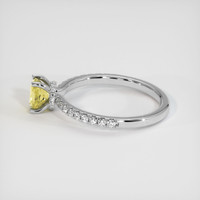 0.57 Ct. Yellow Sapphire Ring, Platinum 950 4