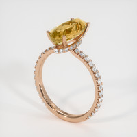 2.92 Ct. Gemstone Ring, 14K Rose Gold 2