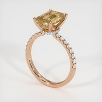 2.94 Ct. Gemstone Ring, 14K Rose Gold 2