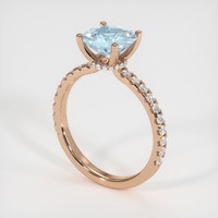 1.35 Ct. Gemstone Ring, 14K Rose Gold 2