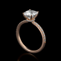 1.20 Ct. Gemstone Ring, 14K Rose Gold 2