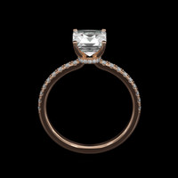 1.20 Ct. Gemstone Ring, 14K Rose Gold 3