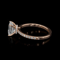 1.20 Ct. Gemstone Ring, 14K Rose Gold 4