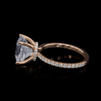 3.18 Ct. Gemstone Ring, 14K Rose Gold 4