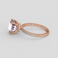 4.11 Ct. Pink Sapphire Ring, 14K Rose Gold 4